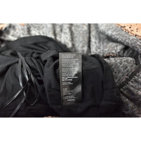 Anthropologie Maeve Dress Womens Knit Cut Out Tie Back Leopard Size 4 - Picture 8 of 8